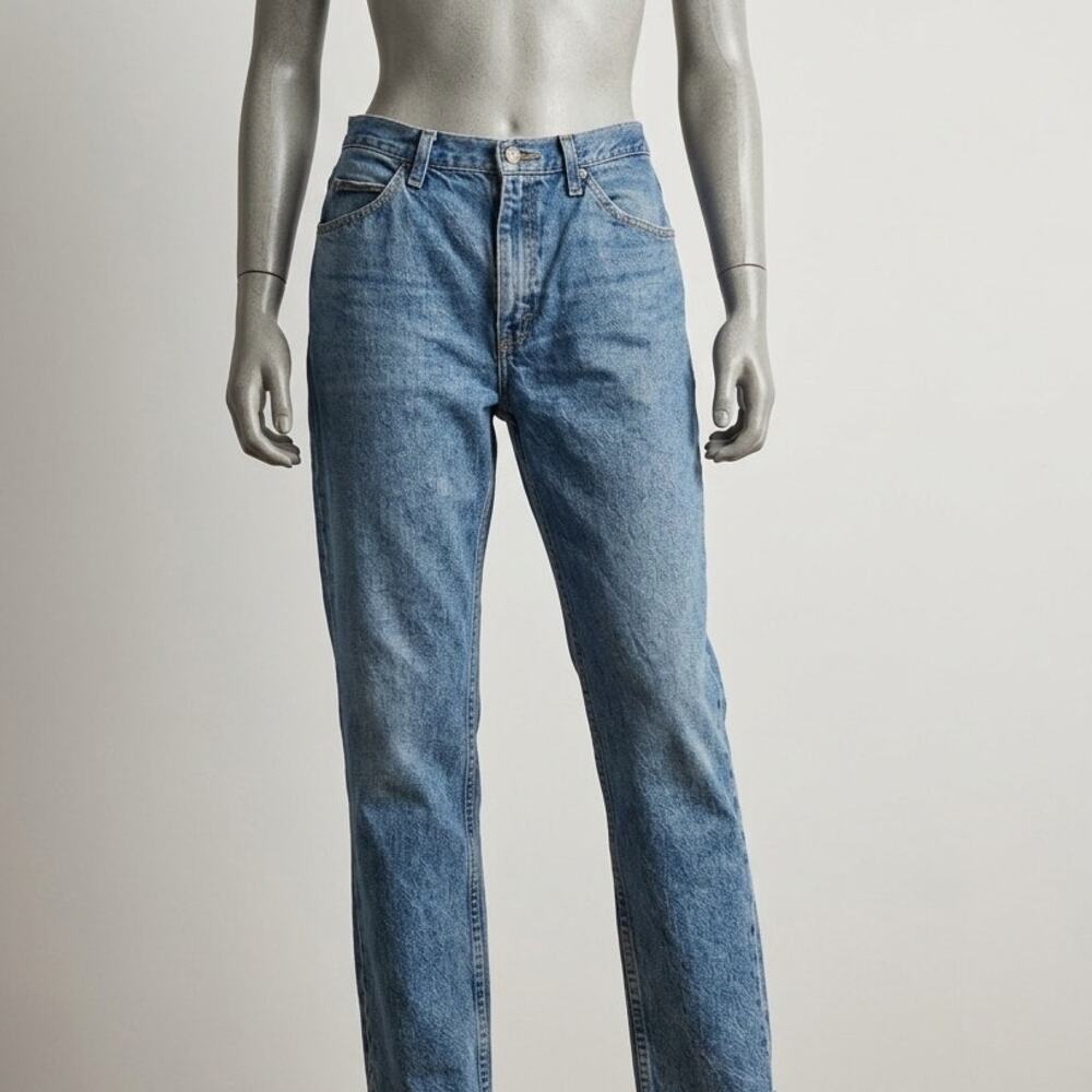 Lee Men's Regular Fit Straight Leg Jeans Blue Denim 100% Cotton W34 L29